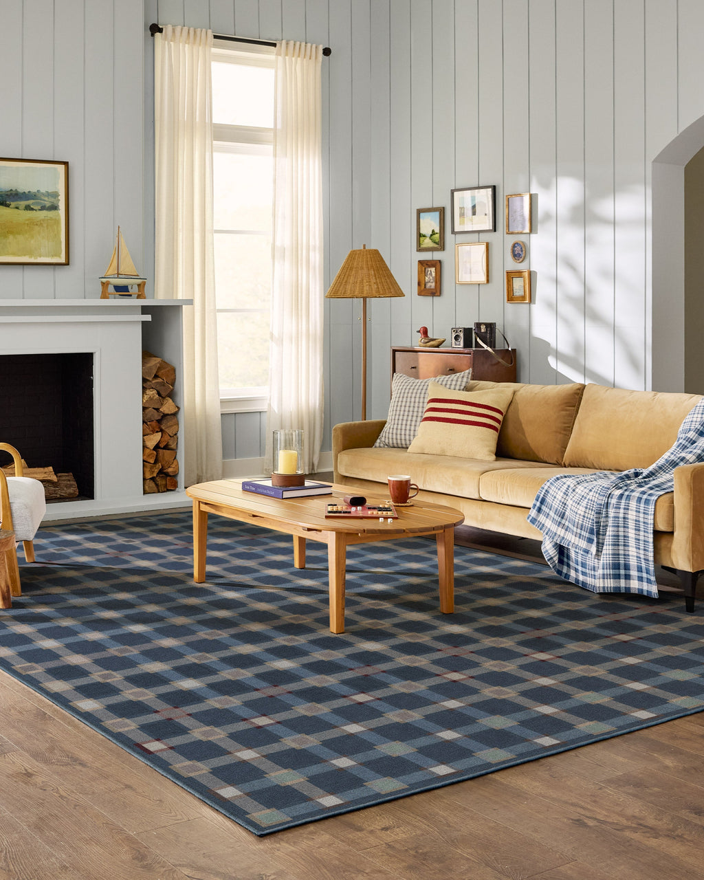 Maja Navy Multicolor Flatwoven Rug