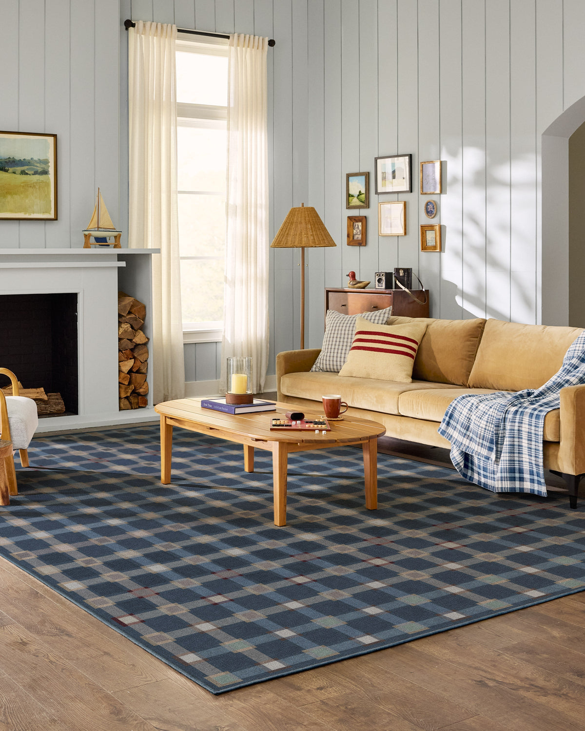Maja Navy Multicolor Flatwoven Rug