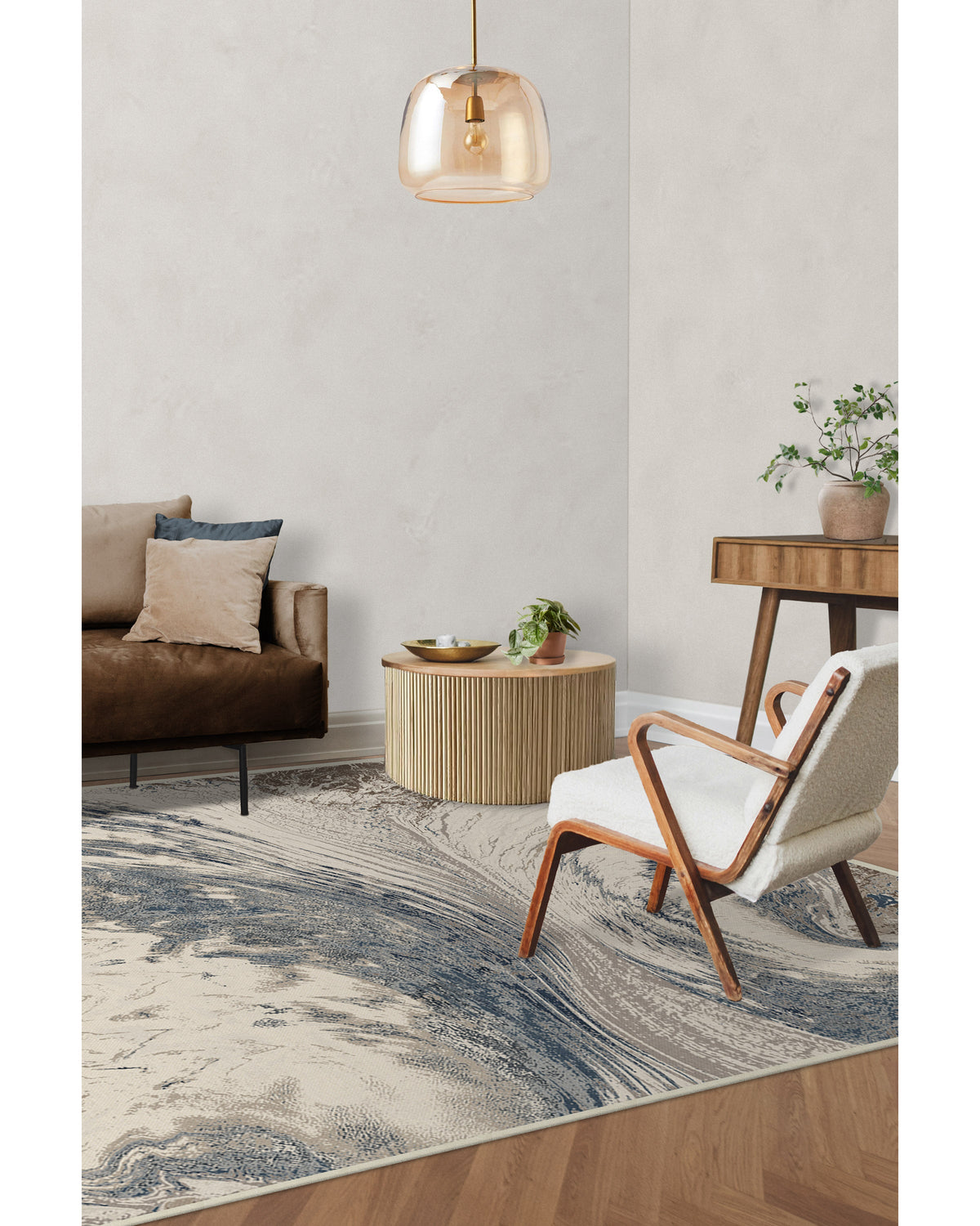Malaspina Dusk Blue Rug
