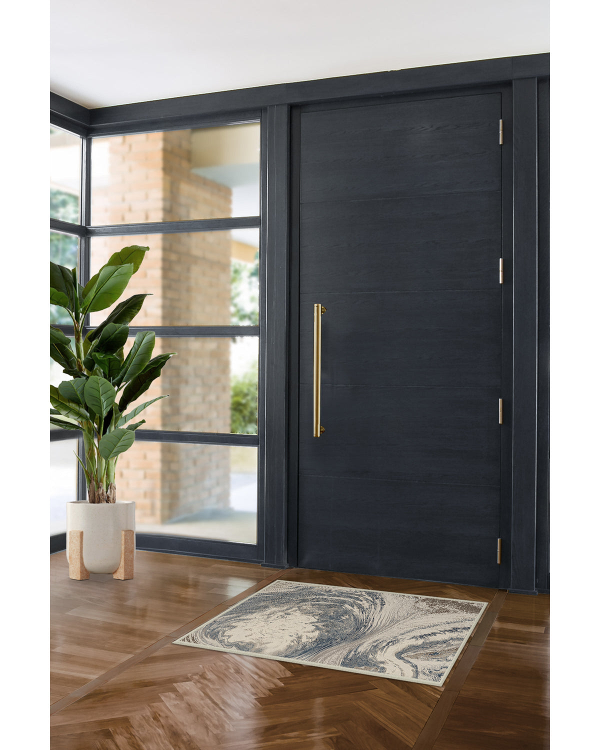 Malaspina Dusk Blue Flatwoven Rug