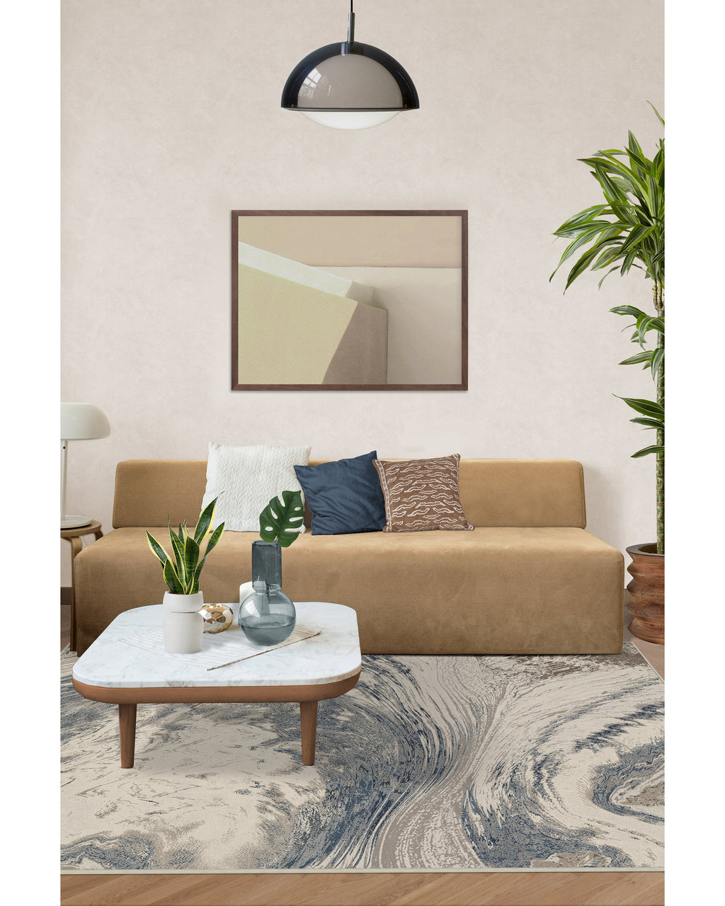 Malaspina Dusk Blue Flatwoven Rug