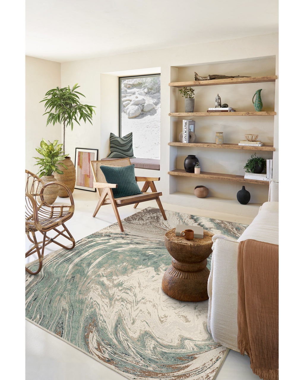 Malaspina Natural Sage Rug