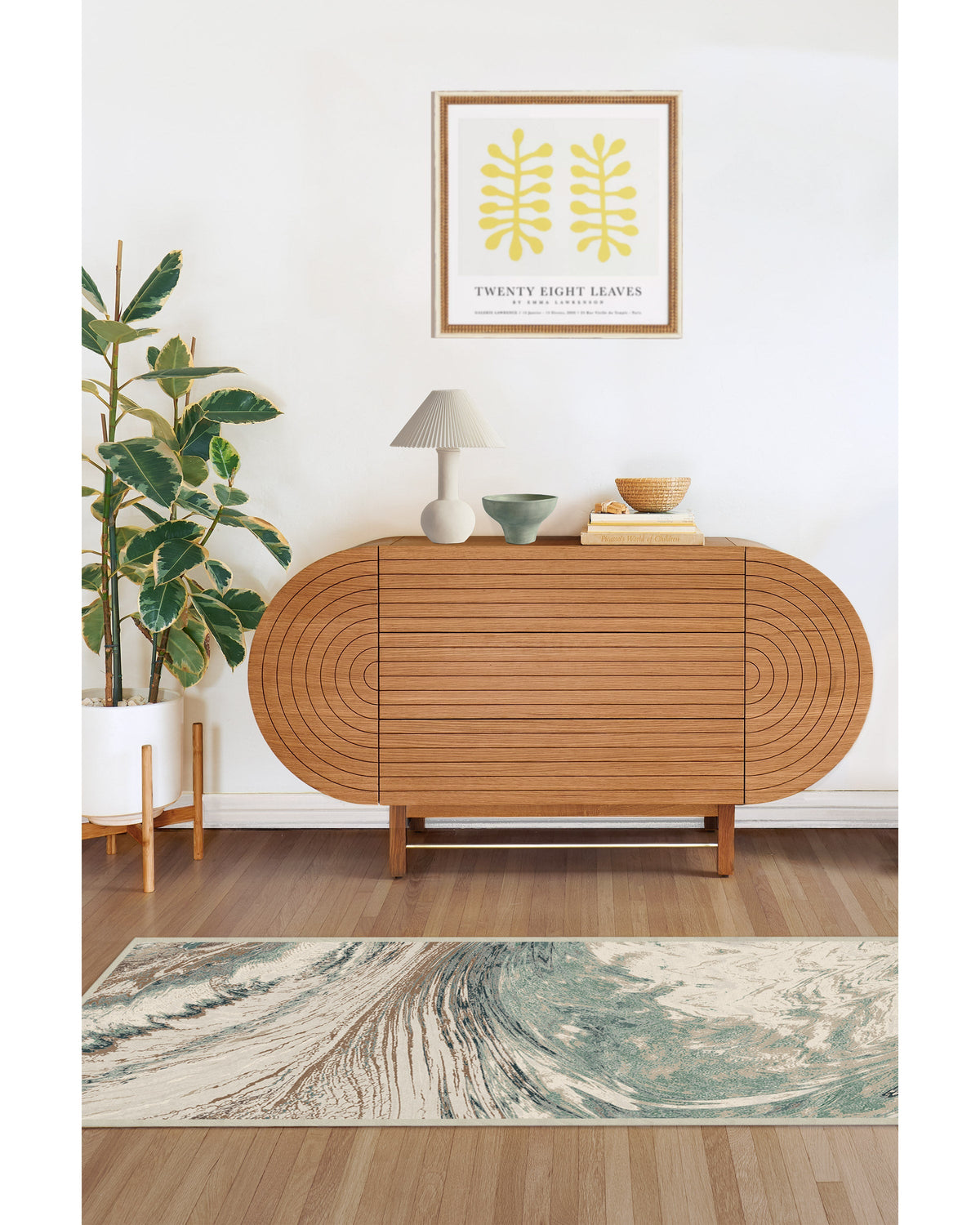Malaspina Natural Sage Flatwoven Rug