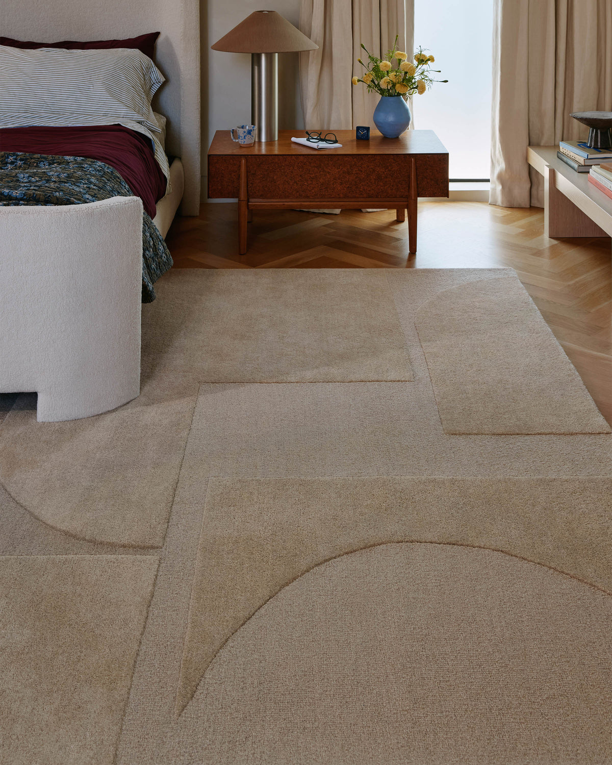 Malta Beige Wool Rug