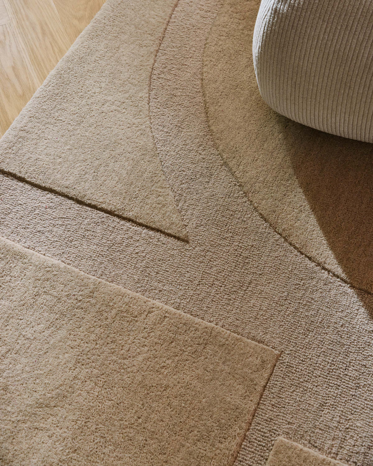Malta Beige Wool Rug