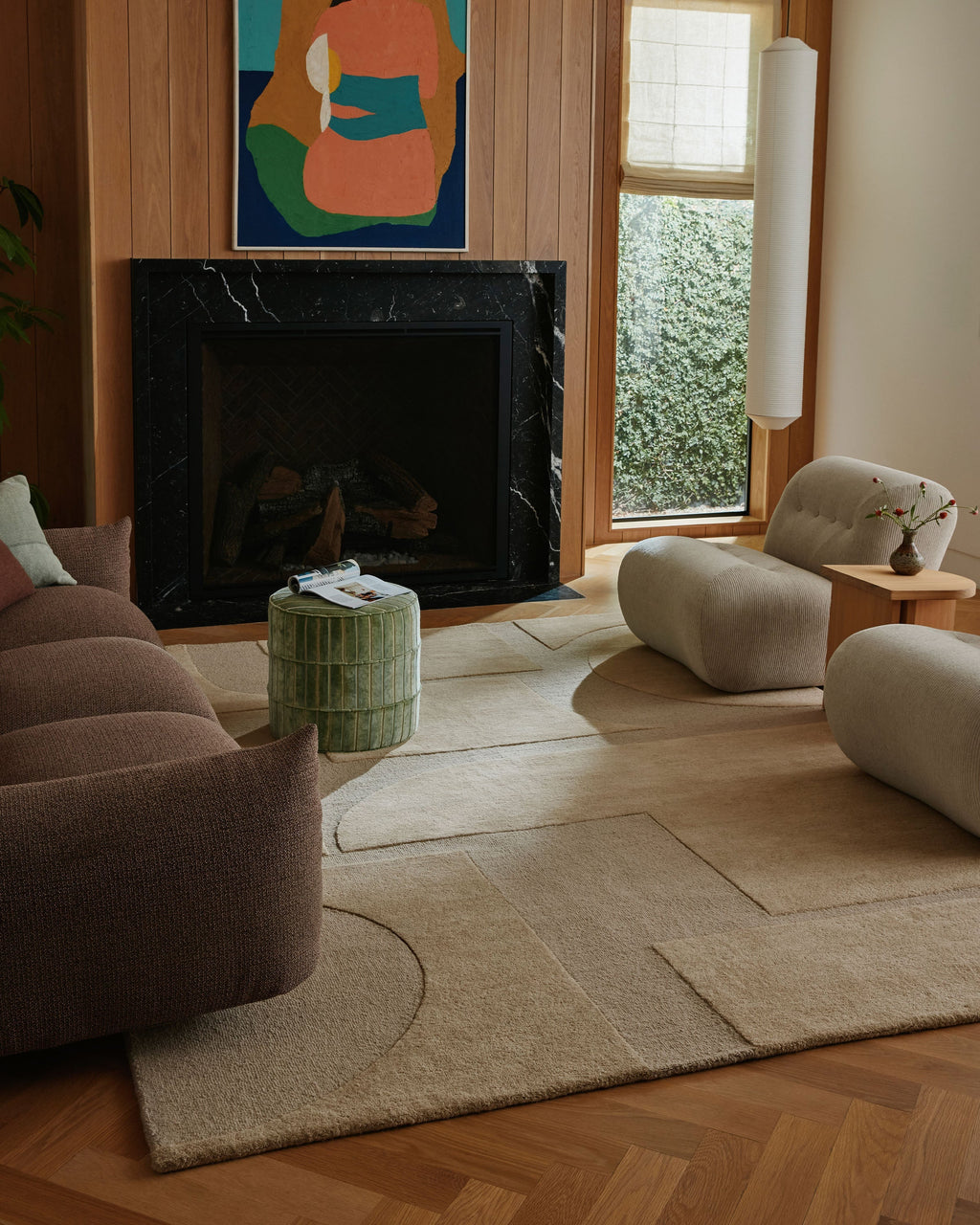 Malta Beige Wool Rug