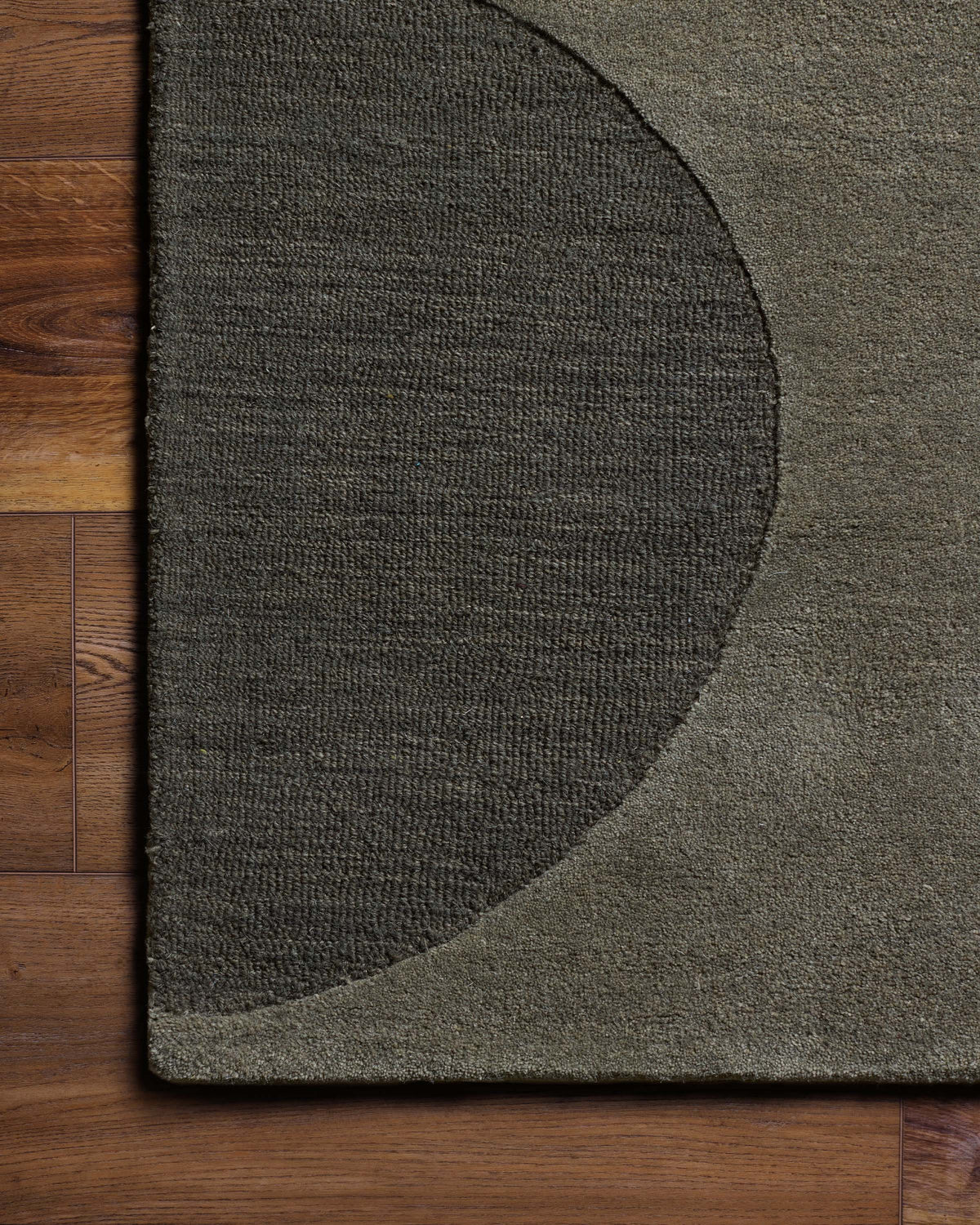 Malta Moss Grey Wool Rug