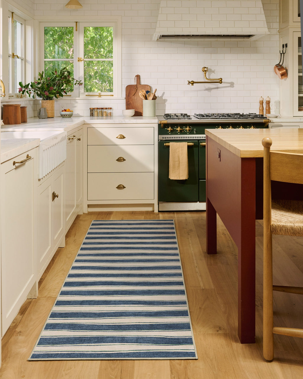 Marin Slate Blue & Neutral Flatwoven Rug