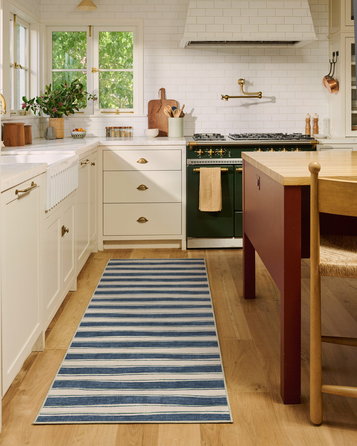 Marin Slate Blue & Neutral Flatwoven Rug