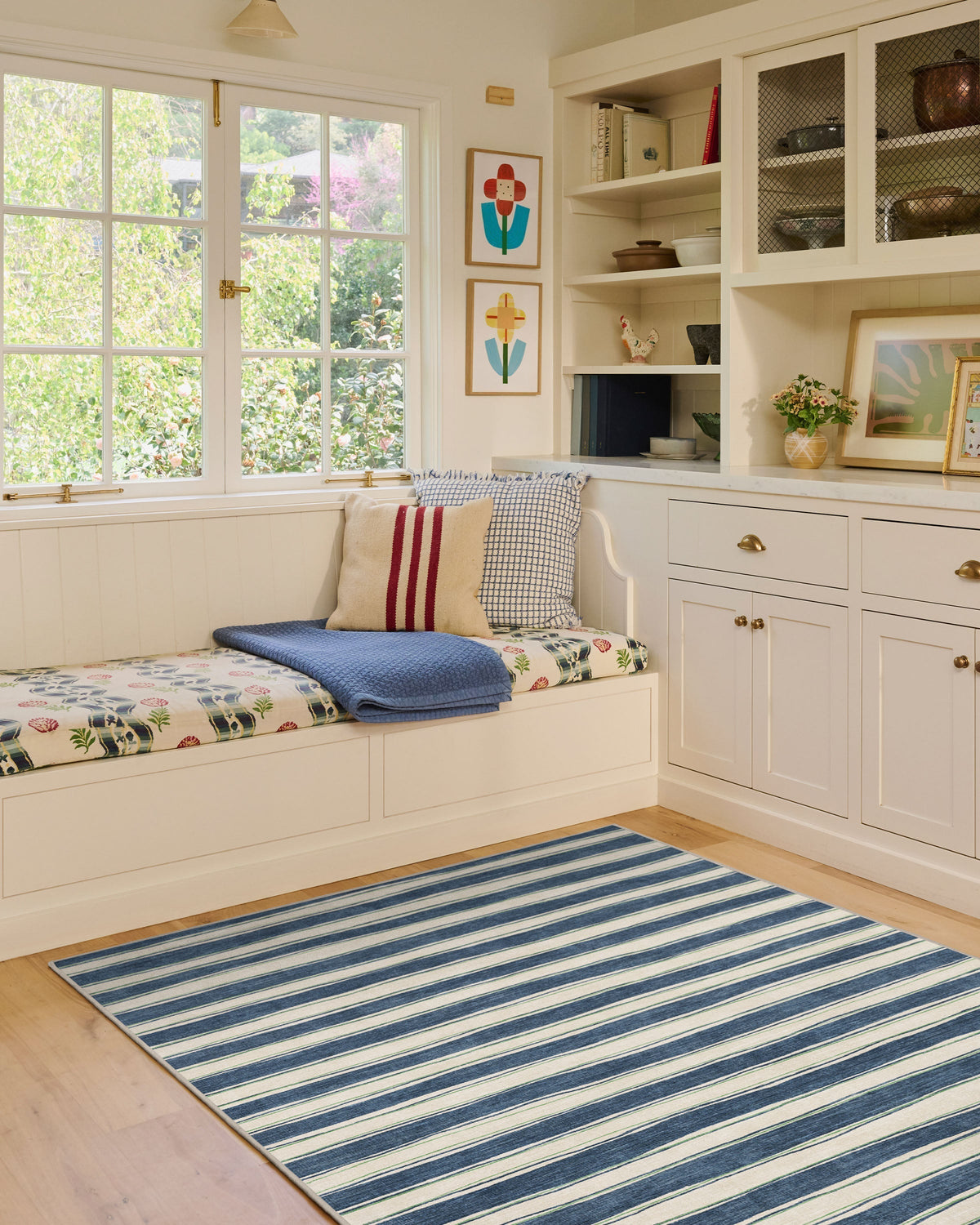 Marin Slate Blue & Neutral Flatwoven Rug