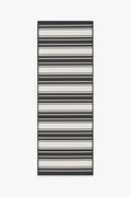 Marina Stripe Black Outdoor Rug