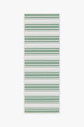 Marina Stripe Sage Green Outdoor Rug
