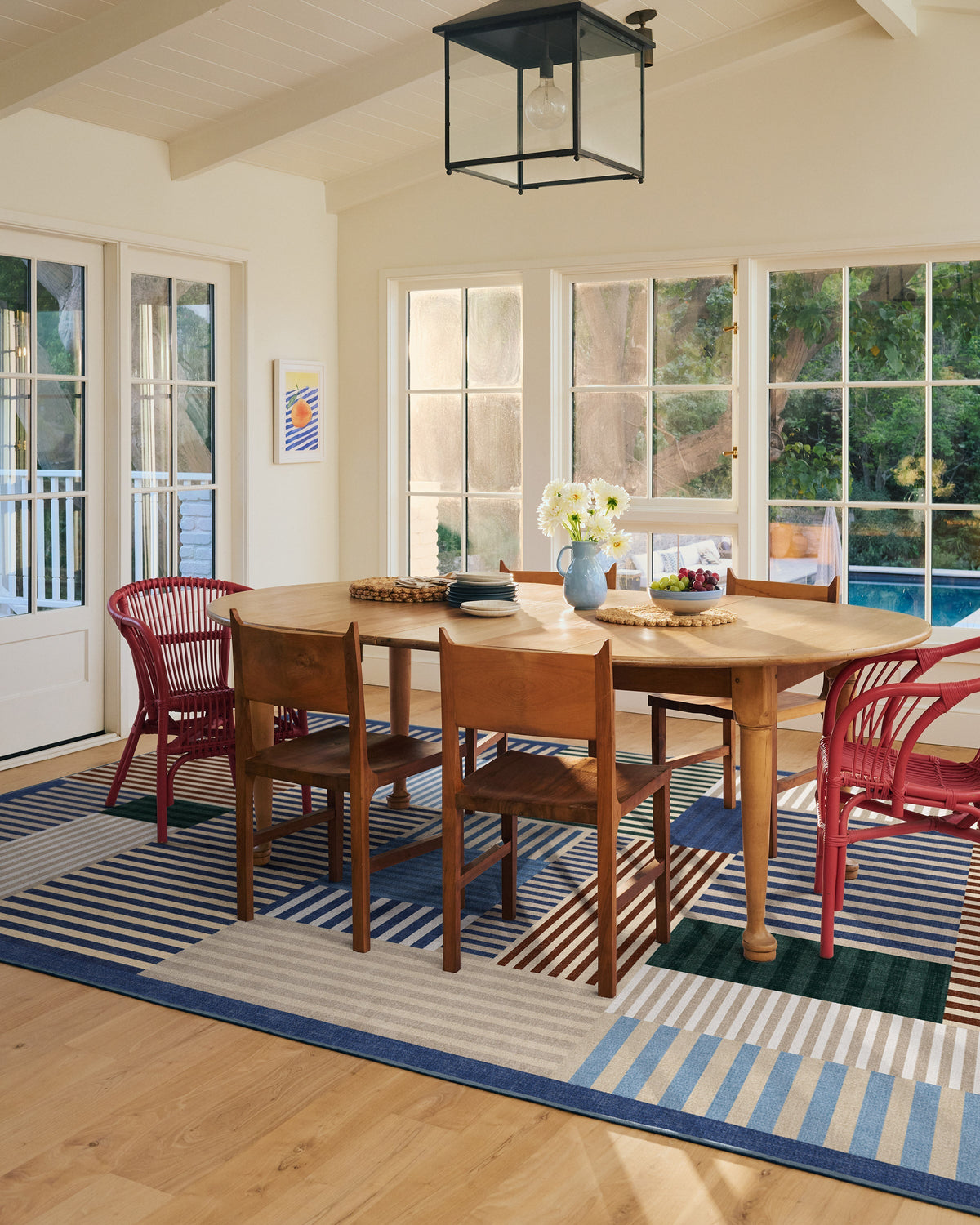 Maritime Multicolor Flatwoven Rug