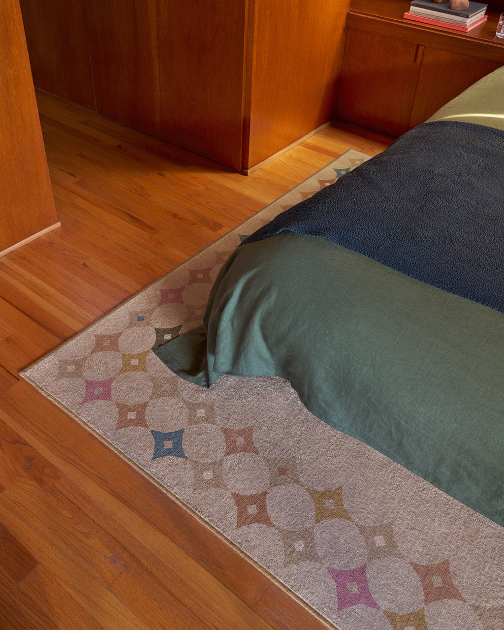 Marquise Border Natural Flatwoven Rug by Jonathan Adler