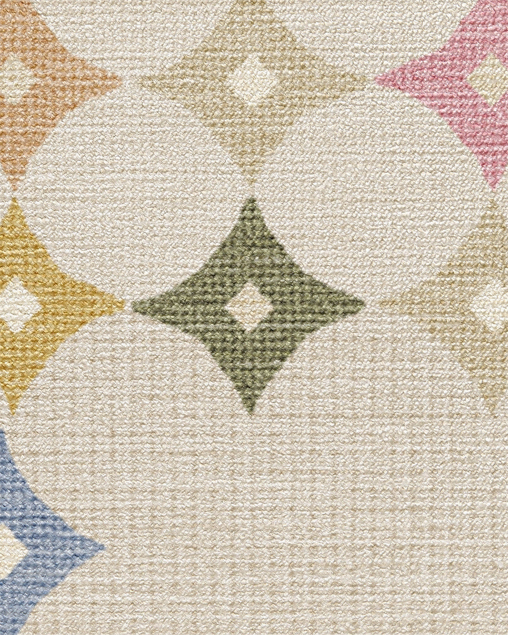 Marquise Border Natural Rug by Jonathan Adler