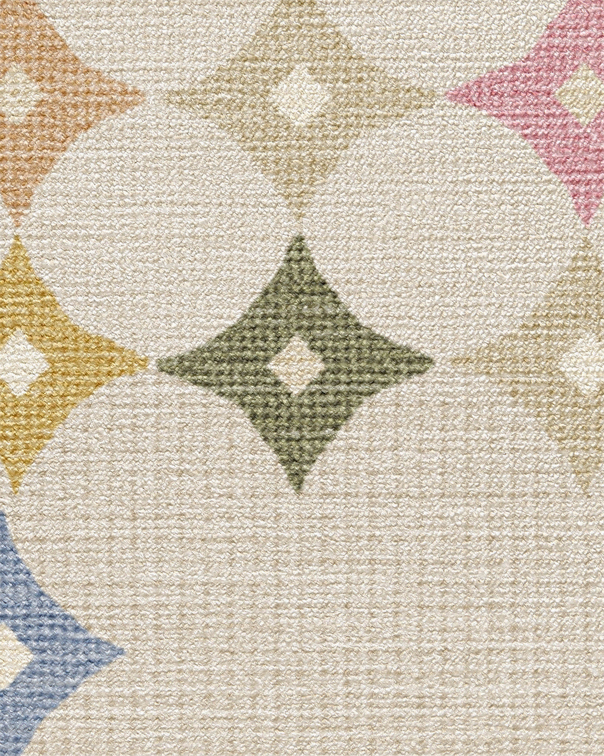 Marquise Border Natural Rug by Jonathan Adler