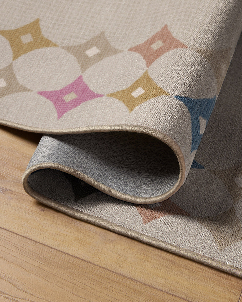 Marquise Border Natural Rug by Jonathan Adler