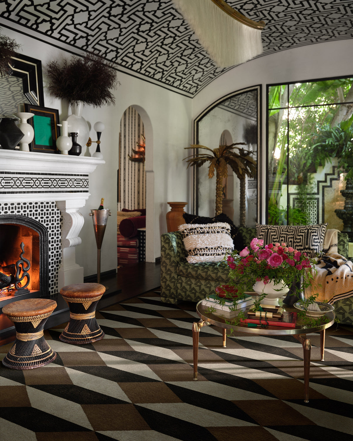 Oak Black & Camel Rug by Martyn Lawrence Bullard
