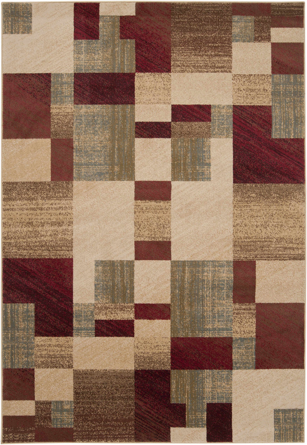 Maumee Brown Mosaic Performance Rug - Clearance