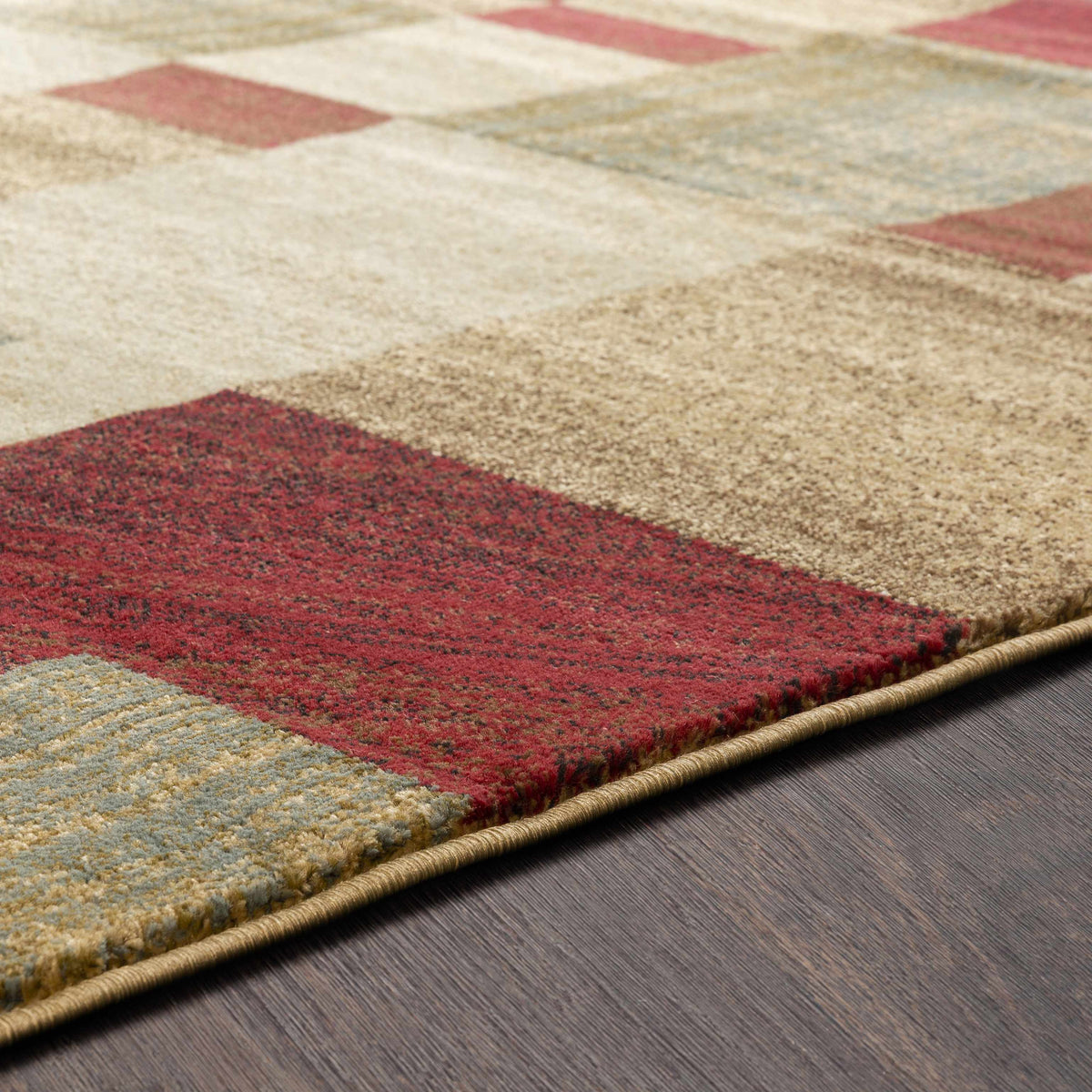 Maumee Brown Mosaic Performance Rug - Clearance