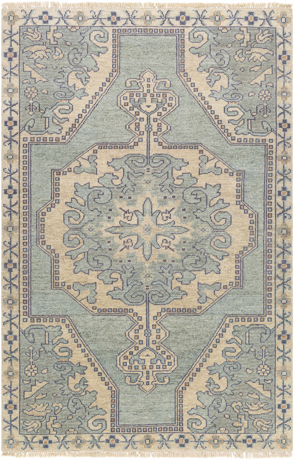 Mayland Premium Hand Knotted Wool & Viscose Area Rug