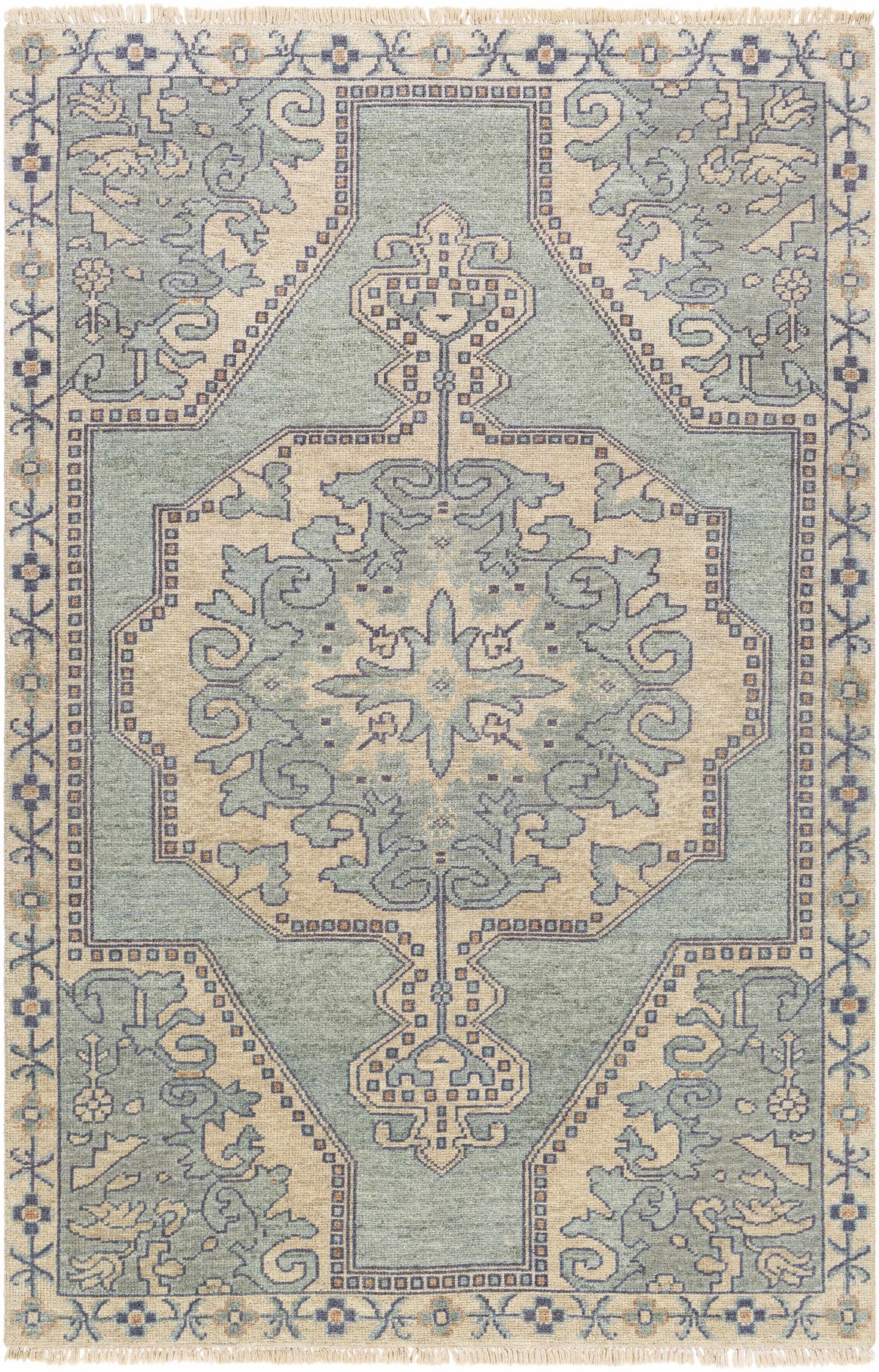 Mayland Premium Hand Knotted Wool & Viscose Area Rug