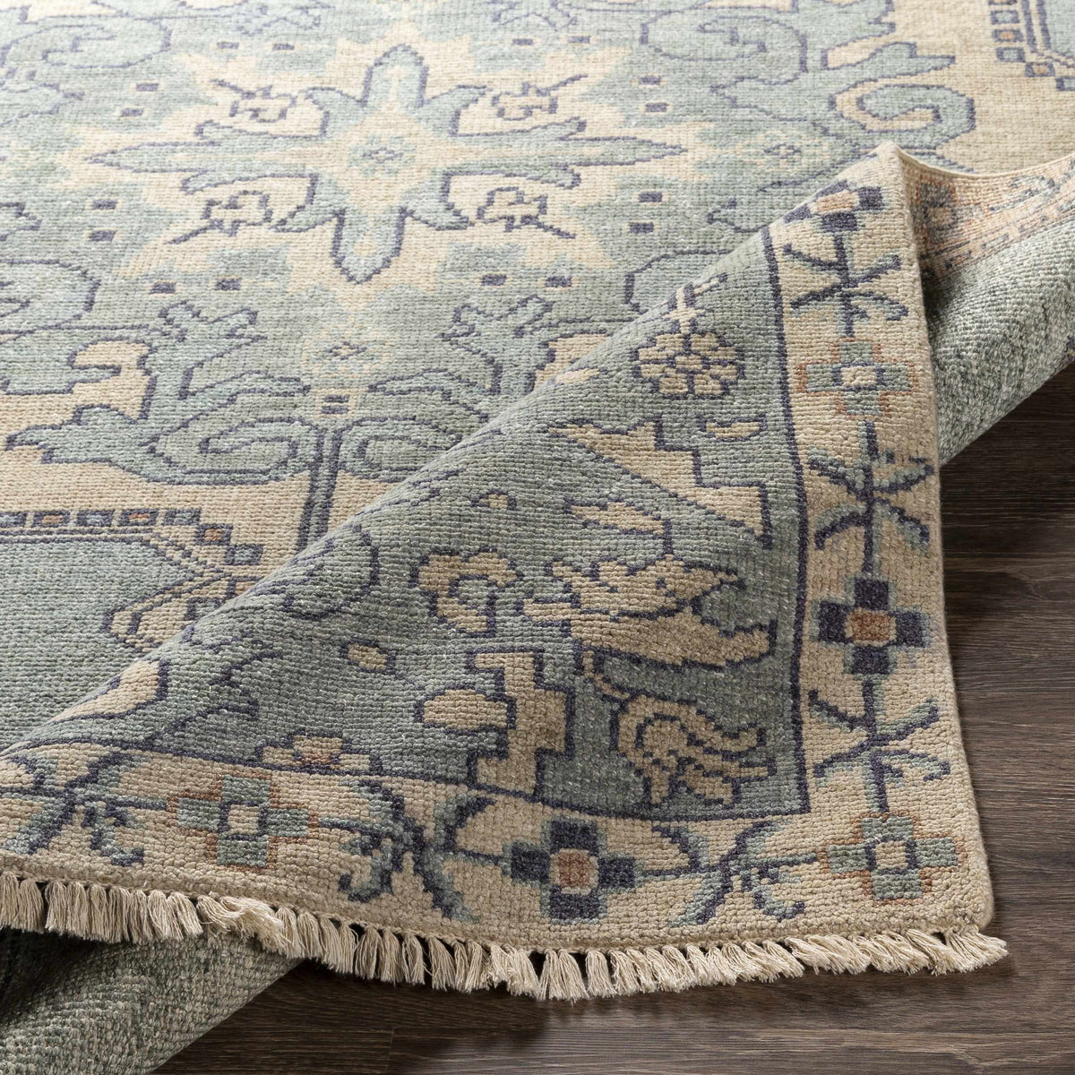 Mayland Premium Hand Knotted Wool & Viscose Area Rug