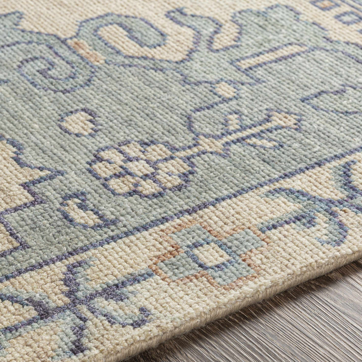 Mayland Premium Hand Knotted Wool & Viscose Area Rug