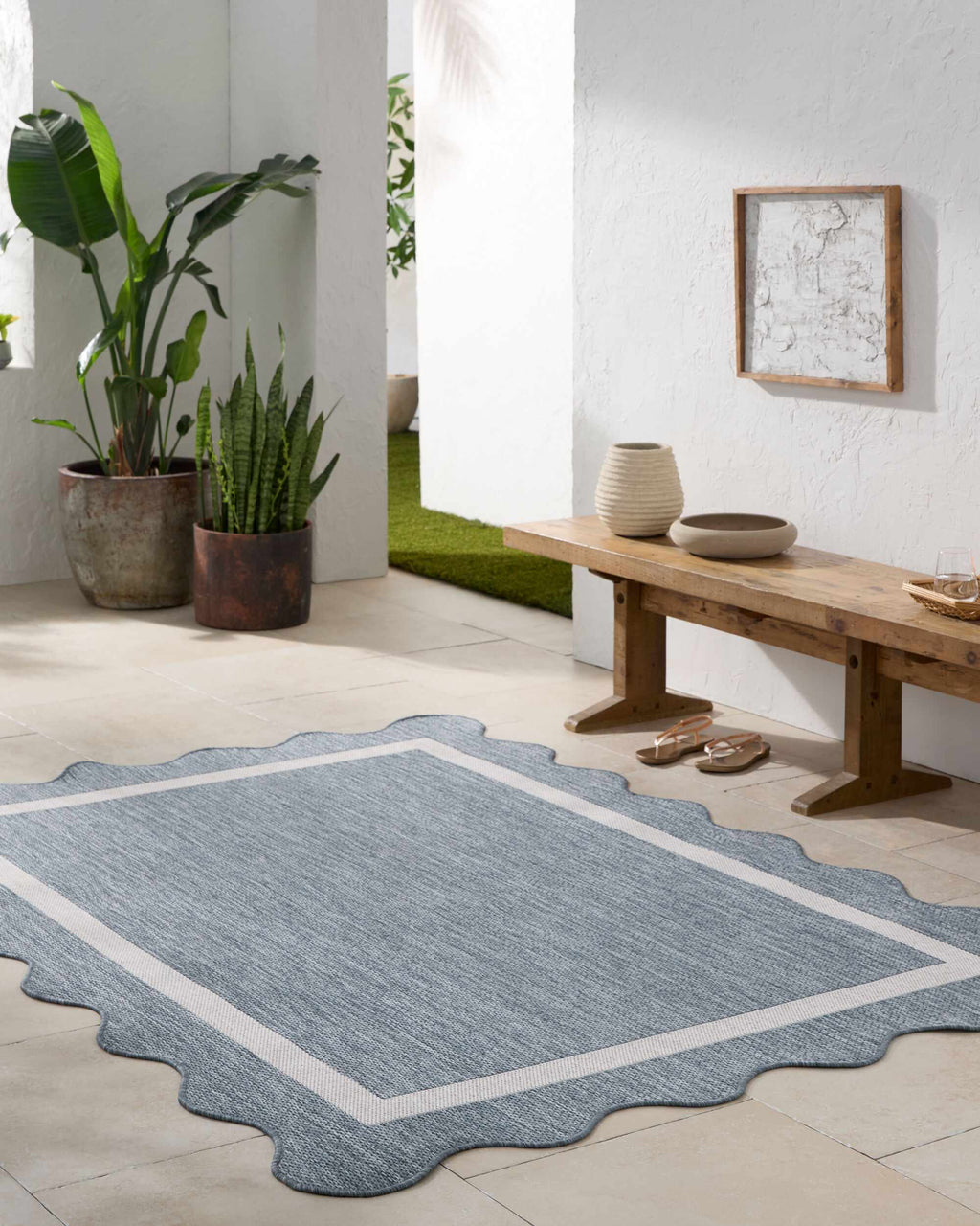 Varro Blue Outdoor Area Rug