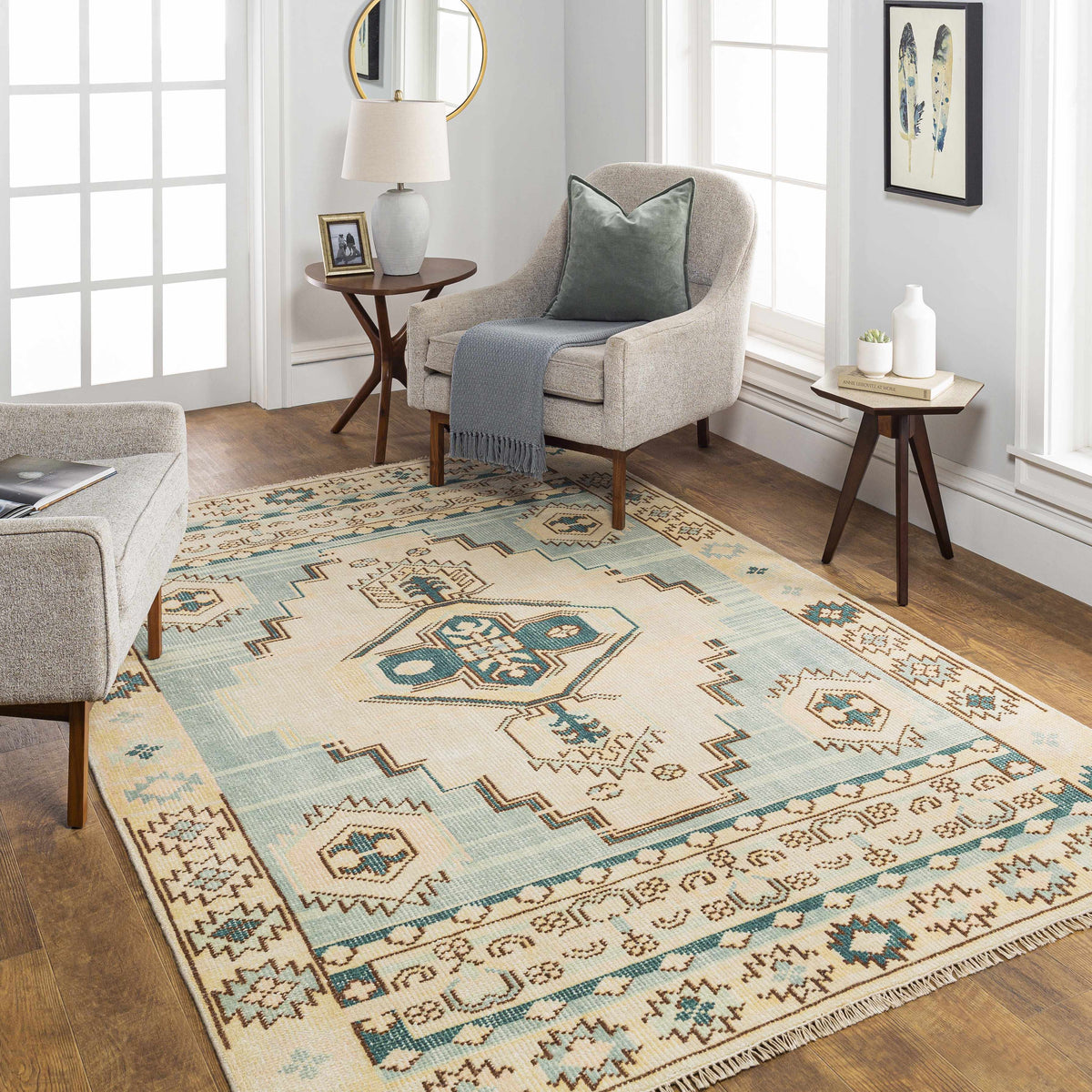 McColl Hand Knotted Wool Blend Rug - Clearance