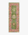 Mehr Green & Soft Pink Outdoor Rug