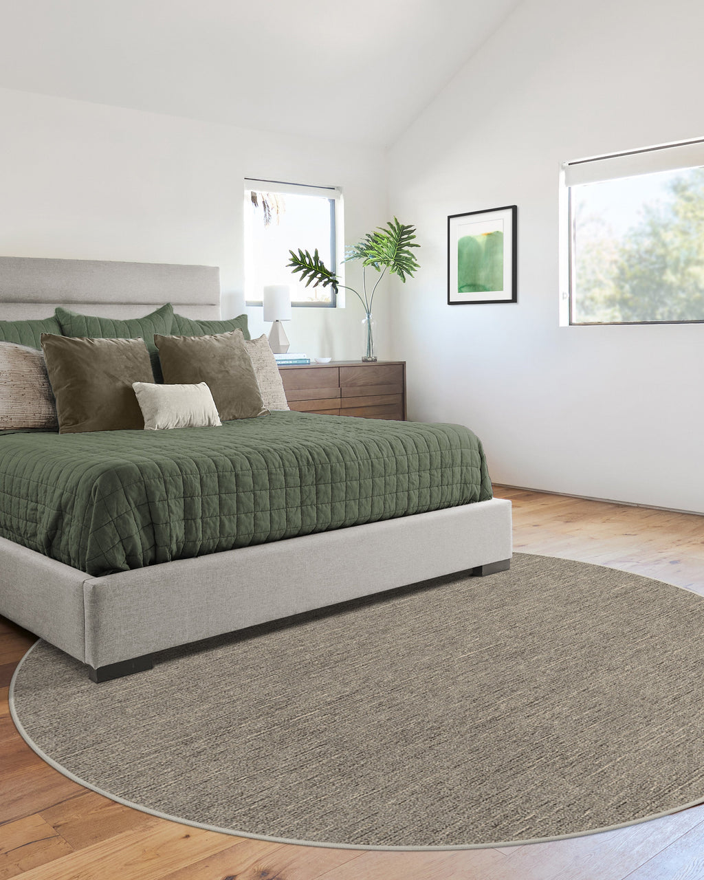 Melange Solid Natural Stone Rug