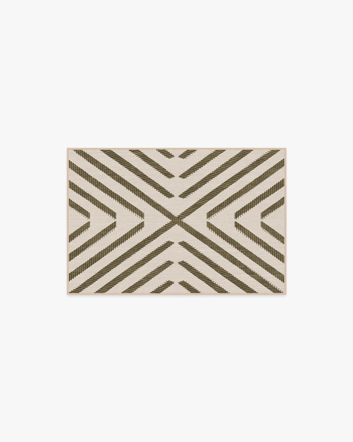 Memphis Olive Flatwoven Rug by Jonathan Adler