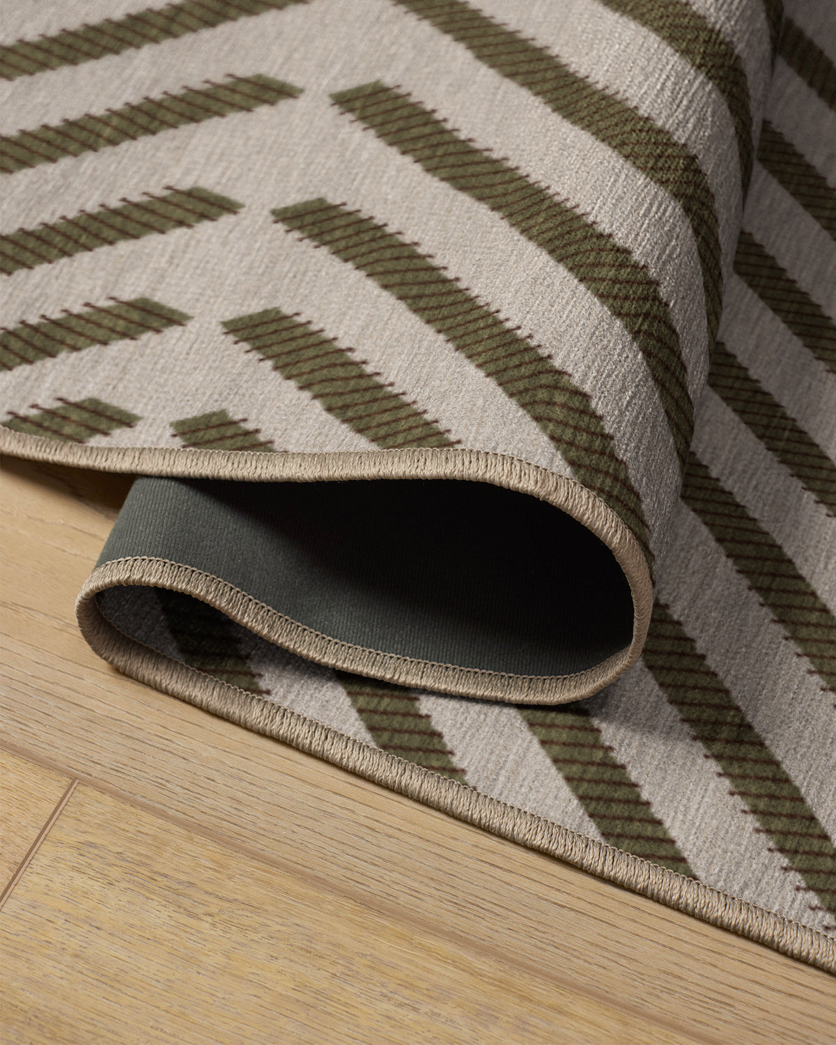 Memphis Olive Flatwoven Rug by Jonathan Adler