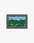 Merry Village Green Rug