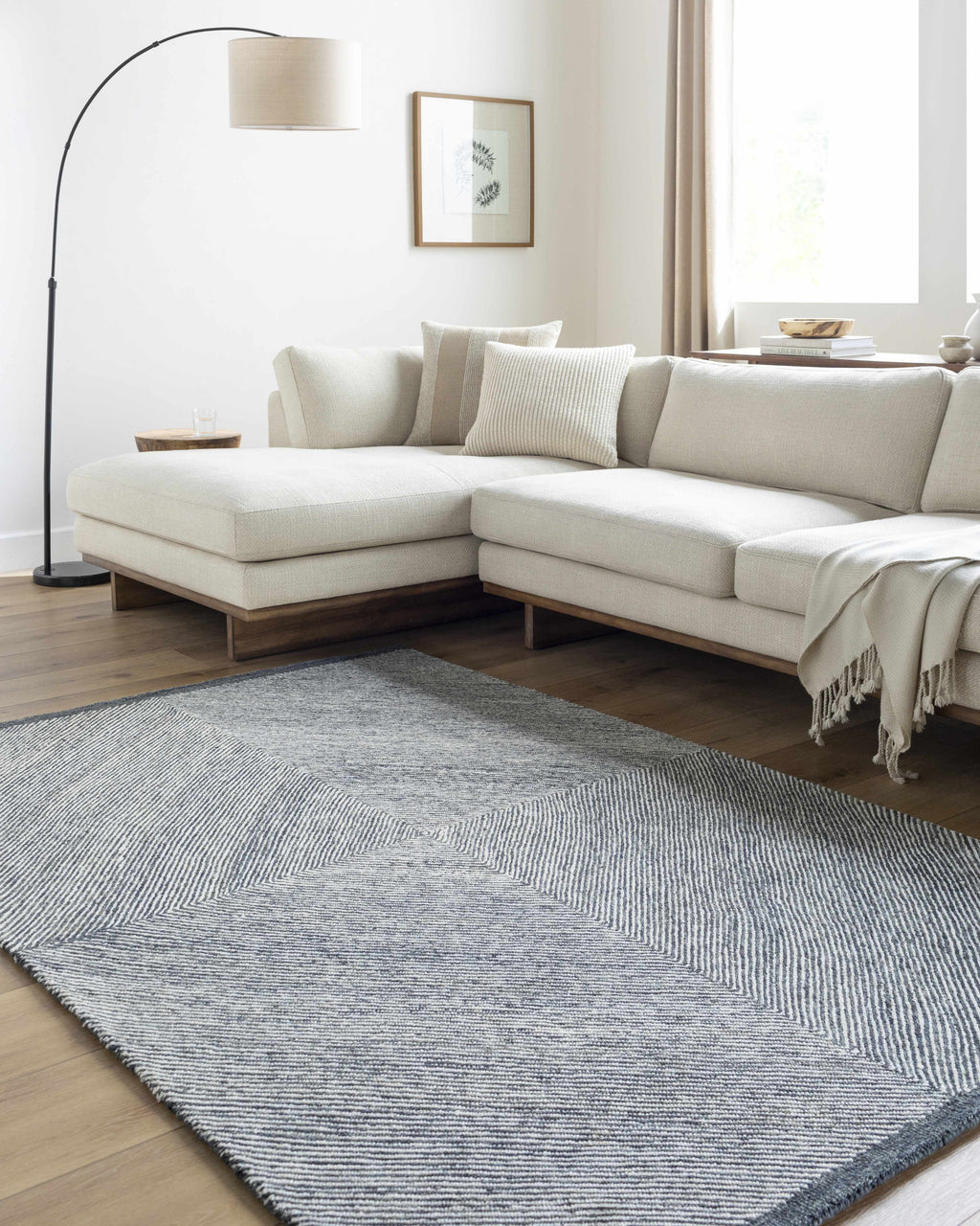 Wool Texture Area Rug - Clearance