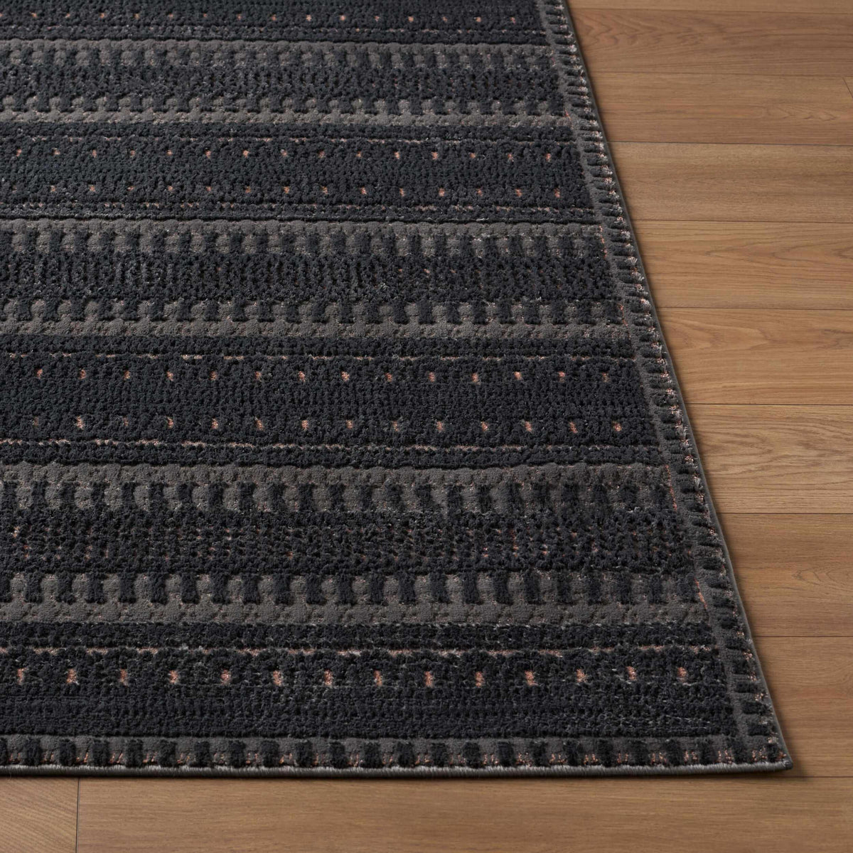 Hikaru Contemporary Washable Area Rug