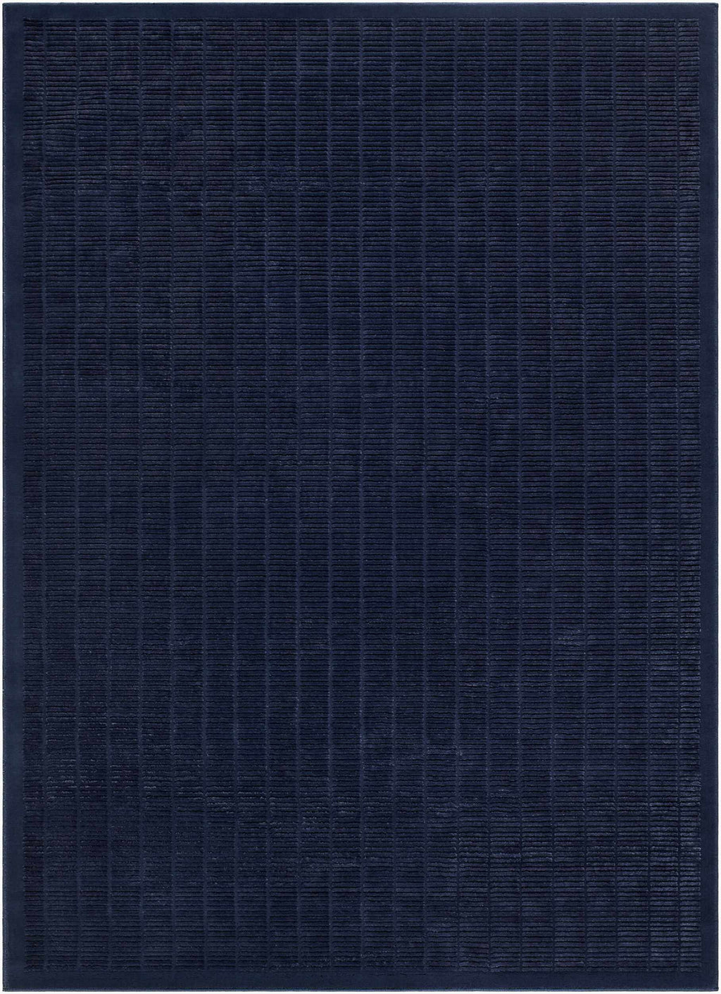 Jolene Navy Blue Contemporary Washable Area Rug