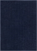 Jolene Navy Blue Contemporary Washable Area Rug