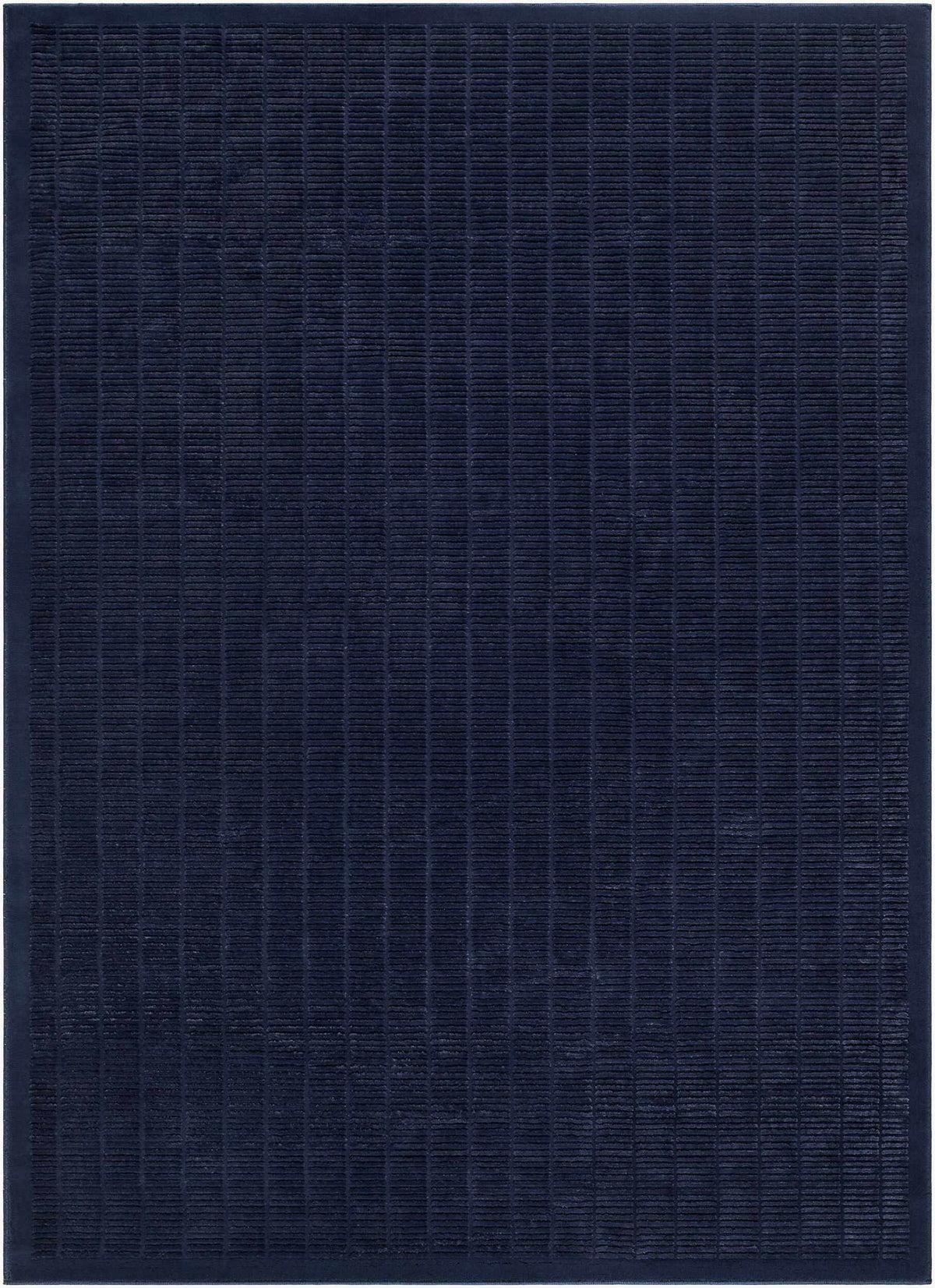 Jolene Navy Blue Contemporary Washable Area Rug