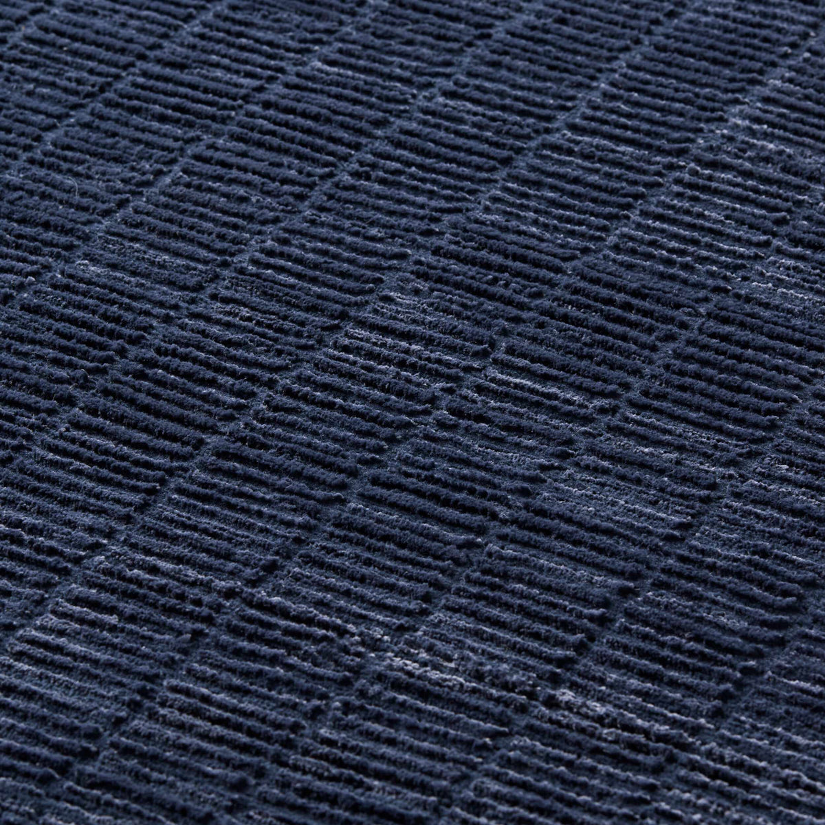 Jolene Navy Blue Contemporary Washable Area Rug