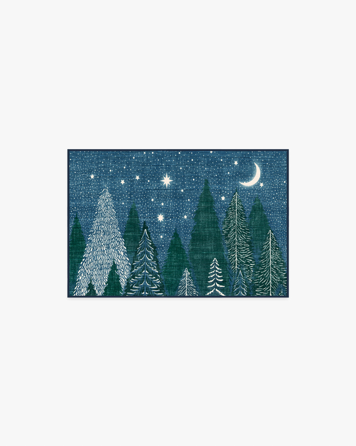 Midnight Grove Navy Flatwoven Rug