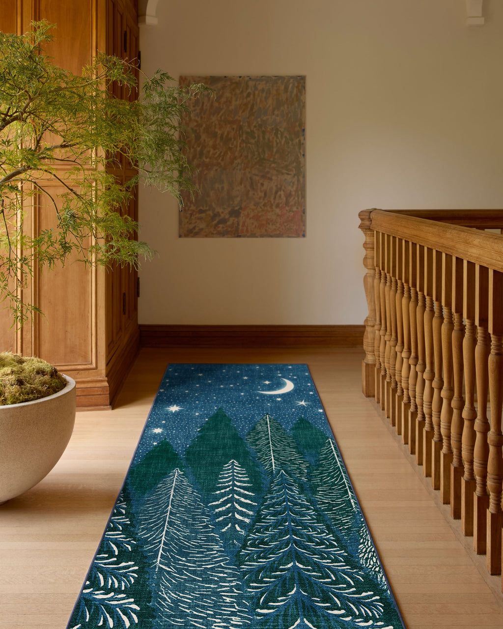 Midnight Grove Navy Rug