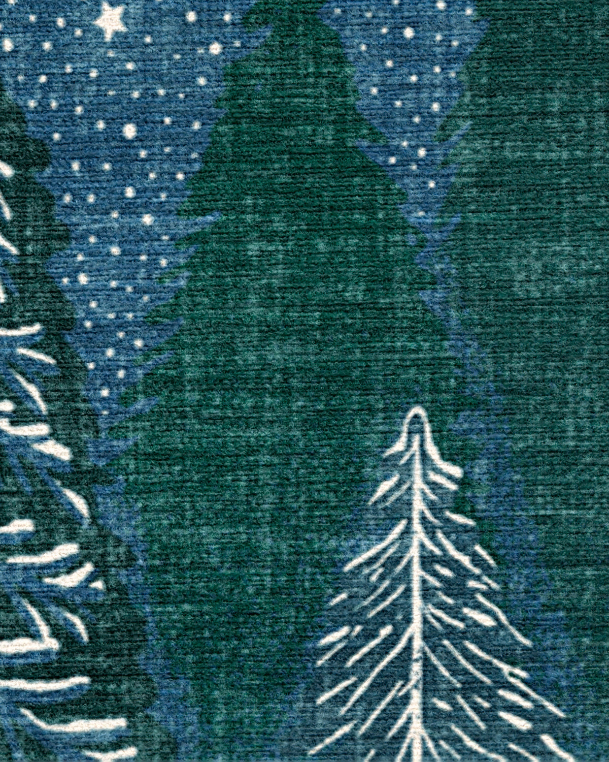 Midnight Grove Navy Flatwoven Rug