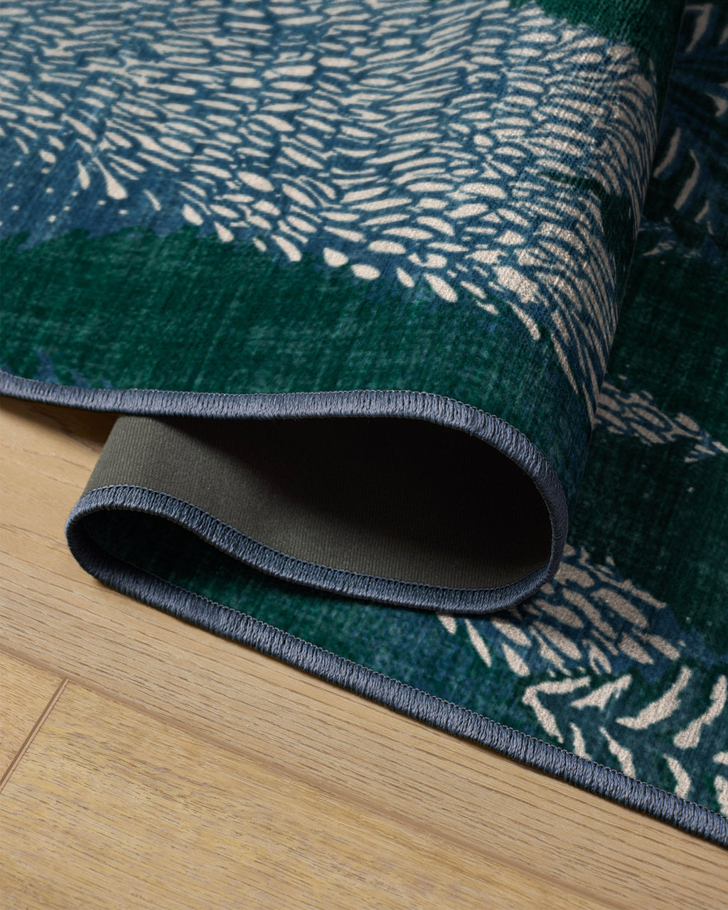 Midnight Grove Navy Flatwoven Rug