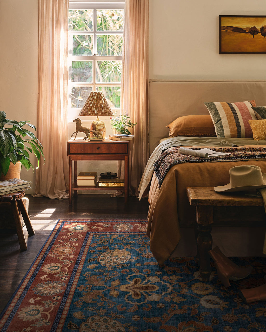 Miere Golden Brown Flatwoven Rug