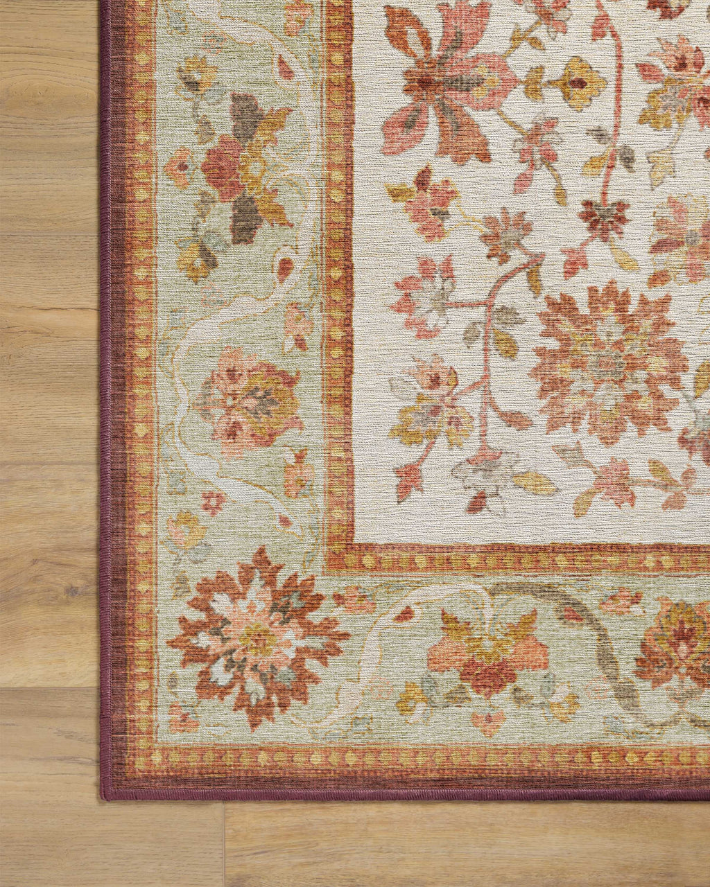Mina Warm Cream & Rust Flatwoven Rug
