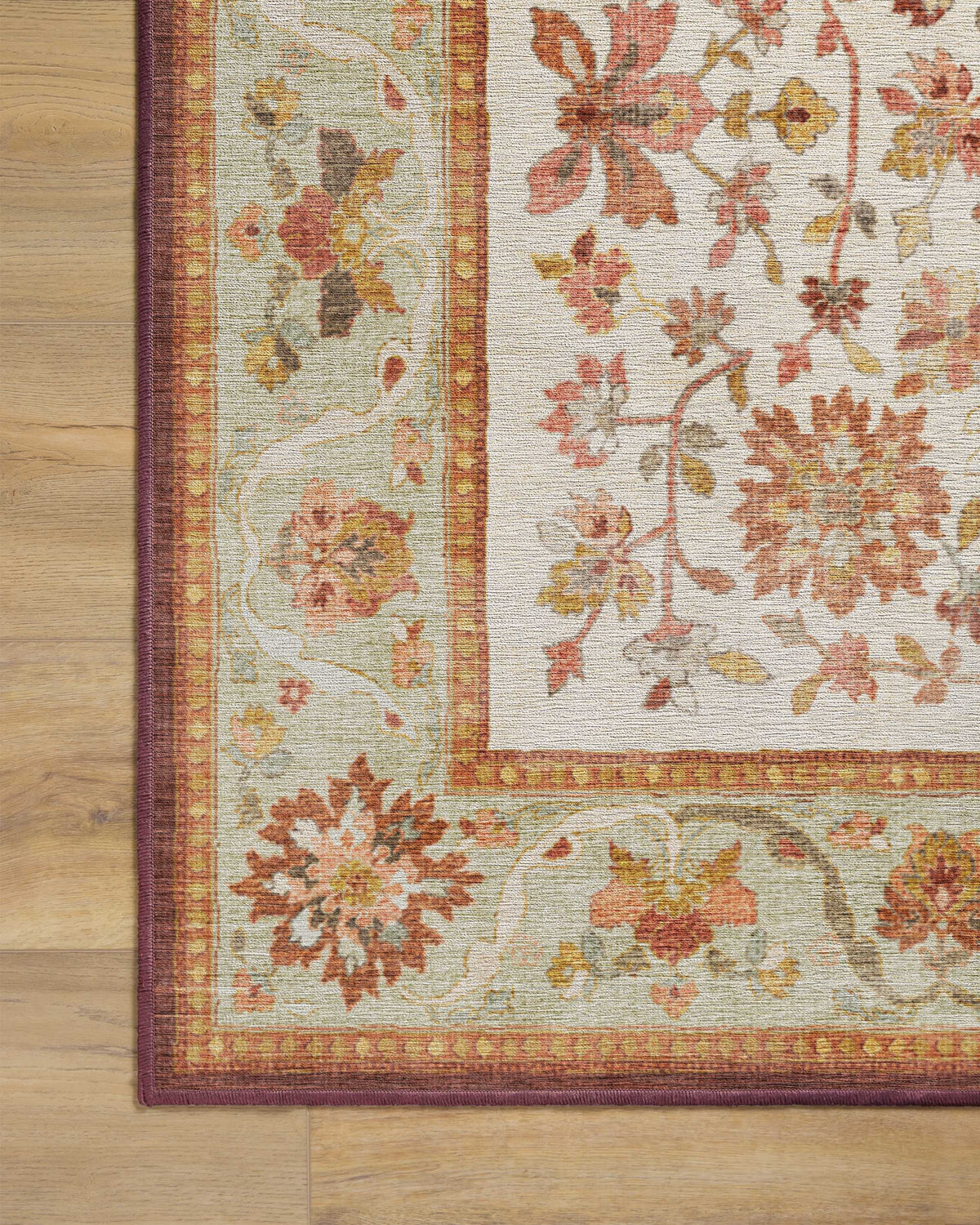 Mina Warm Cream & Rust Flatwoven Rug