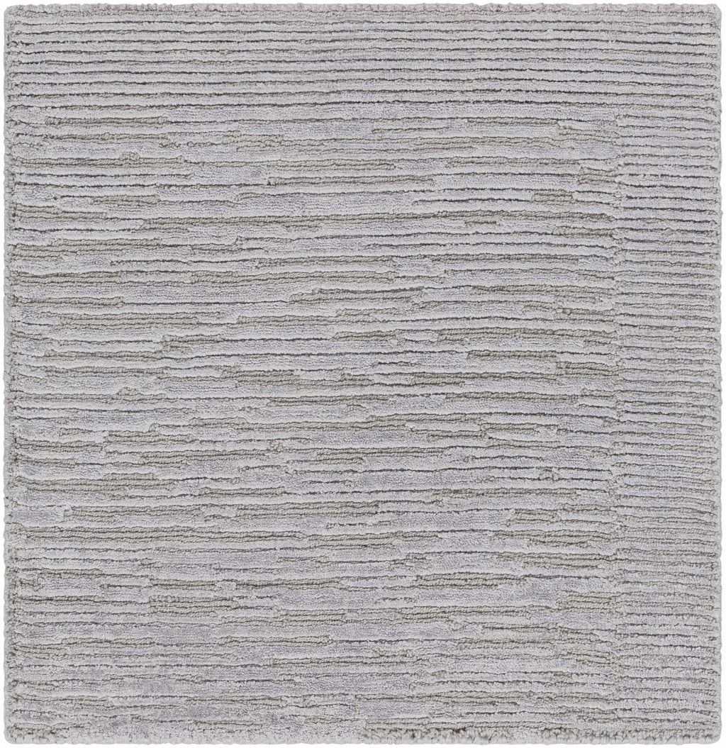 Mardi Silver Premium Wool&Silk Area Rug - Clearance