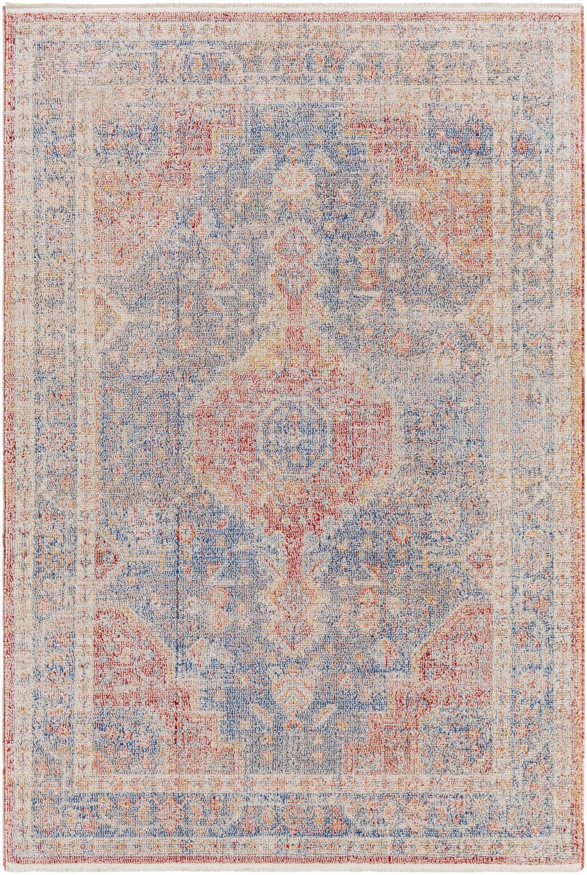 Akio Red & Blue Area Rug - Clearance